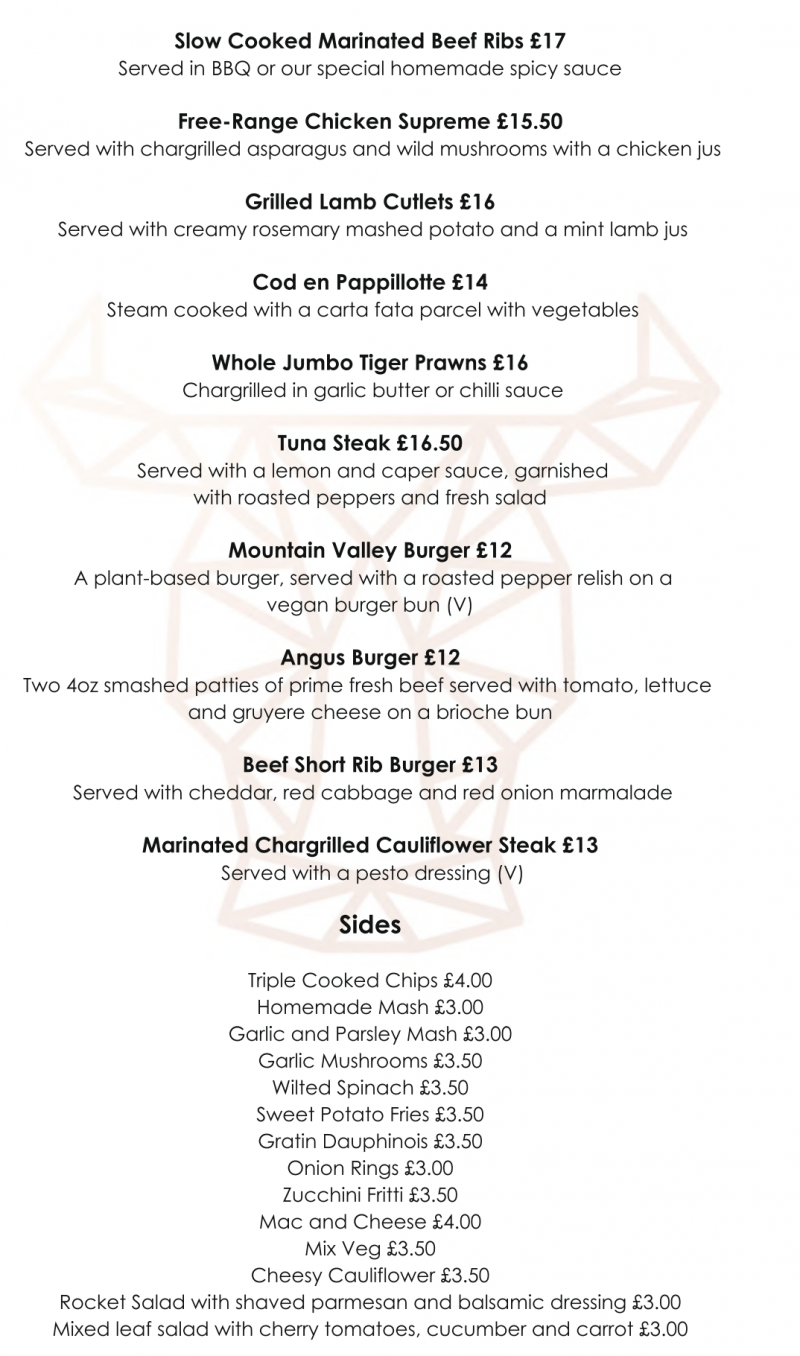 Ribeye Steakhouse Manchester Review inc Menu Halal Food Gastronomy